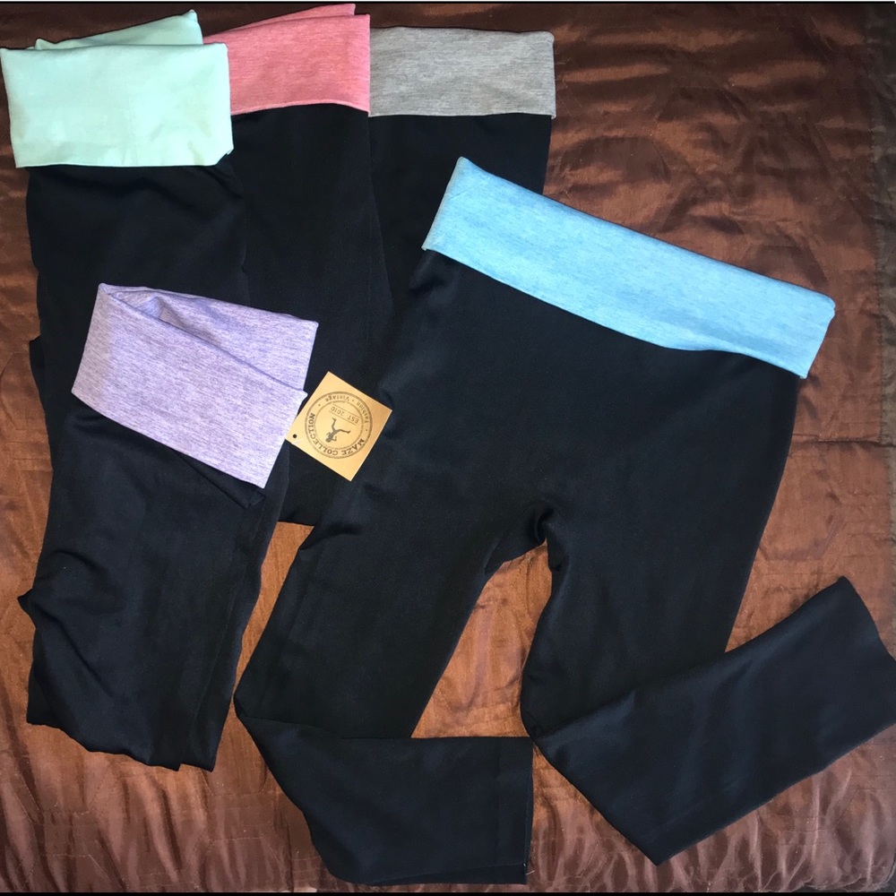 5 pair Maze Collection Spandex Leggins